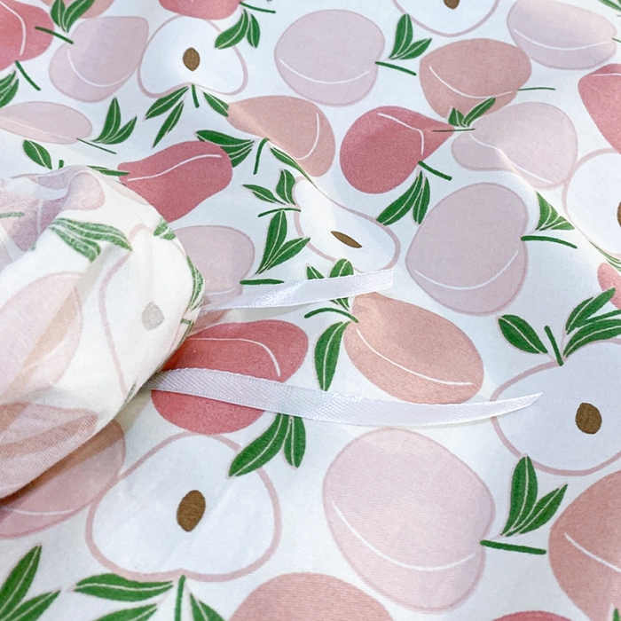 91家纺网 家纺一手货源 找家纺 一米阳光 2021新款花边纯棉款四件套 粉桃桃