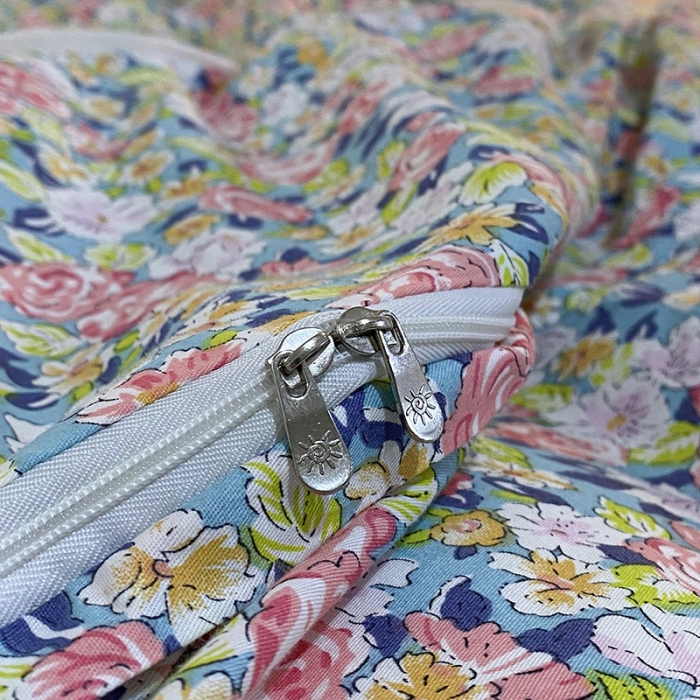 91家纺网 家纺一手货源 找家纺 一米阳光 2021新款花边纯棉款四件套 粉小蕾