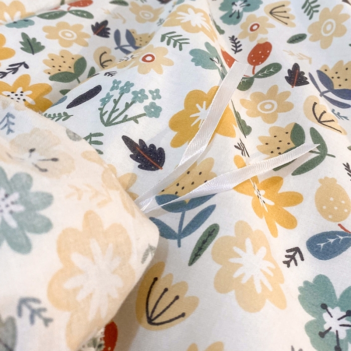 91家纺网 家纺一手货源 找家纺 一米阳光 2021新款花边纯棉款四件套 静谊