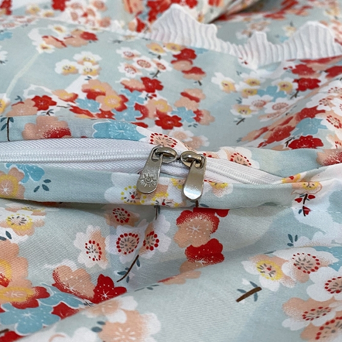 91家纺网 家纺一手货源 找家纺 一米阳光 2021新款花边纯棉款四件套 沁美