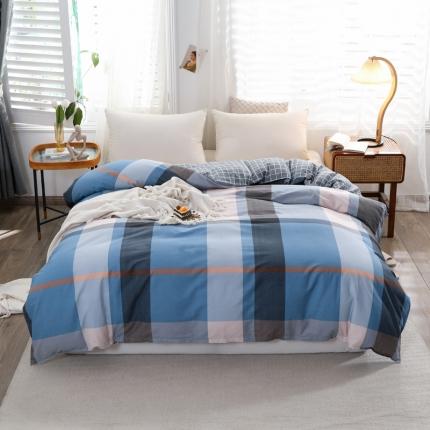 91家纺网 家纺一手货源 找家纺 铭成 2022新款全棉12868小清新系列单被套锦尚格