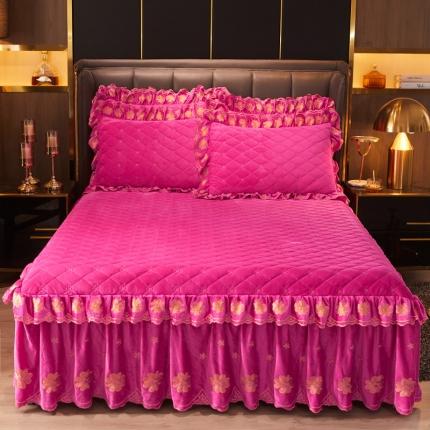 91家纺网 家纺一手货源 找家纺 （总）恒爱 2021秋冬新款清新雅致系列床裙套件