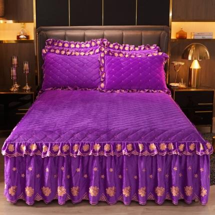 91家纺网 家纺一手货源 找家纺 （总）恒爱 2021秋冬新款清新雅致系列床裙套件