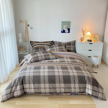 91家纺网 家纺一手货源 找家纺 （总）希文 2022年秋冬磨毛全棉生态磨毛印花四件套