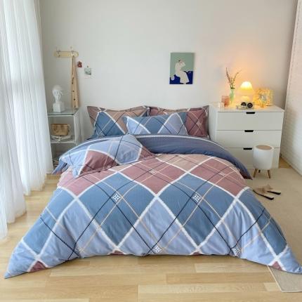 91家纺网 家纺一手货源 找家纺 （总）希文 2022年秋冬磨毛全棉生态磨毛印花四件套