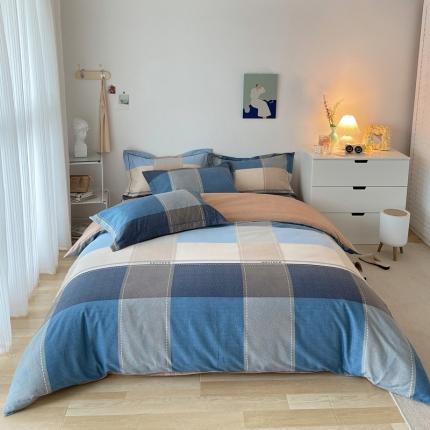 91家纺网 家纺一手货源 找家纺 （总）希文 2022年秋冬磨毛全棉生态磨毛印花四件套