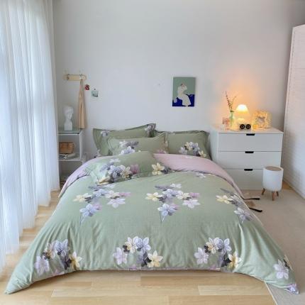 91家纺网 家纺一手货源 找家纺 （总）希文 2022年秋冬磨毛全棉生态磨毛印花四件套