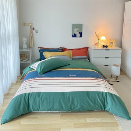 91家纺网 家纺一手货源 找家纺 （总）希文 2022年秋冬磨毛全棉生态磨毛印花四件套