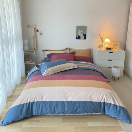 91家纺网 家纺一手货源 找家纺 （总）希文 2022年秋冬磨毛全棉生态磨毛印花四件套