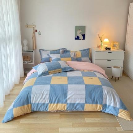 91家纺网 家纺一手货源 找家纺 （总）希文 2022年秋冬磨毛全棉生态磨毛印花四件套