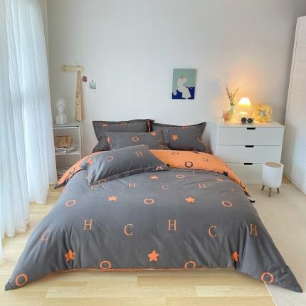 91家纺网 家纺一手货源 找家纺 （总）希文 2022年秋冬磨毛全棉生态磨毛印花四件套