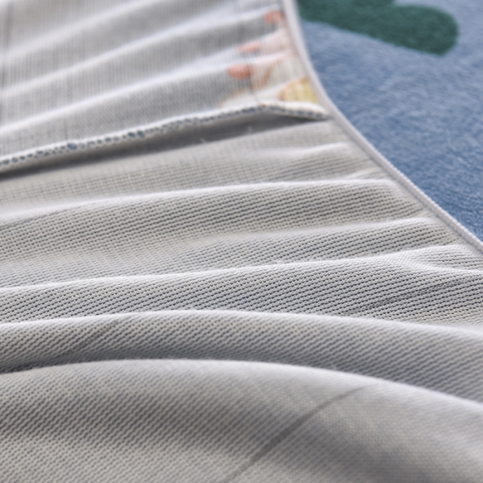 91家纺网 家纺一手货源 找家纺 锦罗绣 2021新款牛奶绒印花单品床笠彩虹