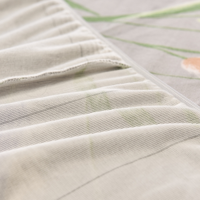 91家纺网 家纺一手货源 找家纺 锦罗绣 2021新款牛奶绒印花单品床笠狼尾草