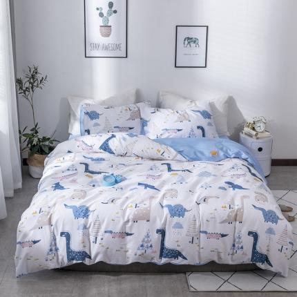 91家纺网 家纺一手货源 找家纺 （总）绫韵 2021新款13070全棉四件套初夏物语