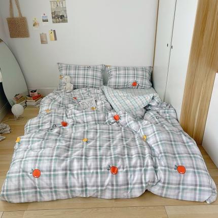 91家纺网 家纺一手货源 找家纺 （总）绫韵 2021新款13070全棉四件套初夏物语