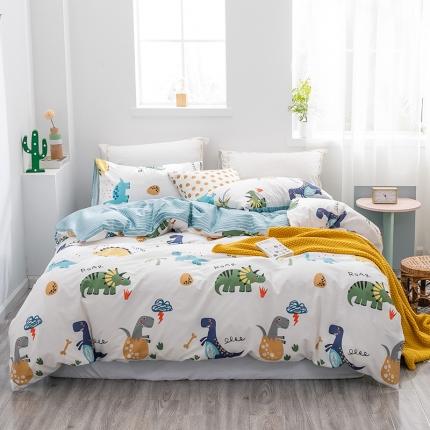 91家纺网 家纺一手货源 找家纺 （总）绫韵 2021新款13070全棉四件套初夏物语