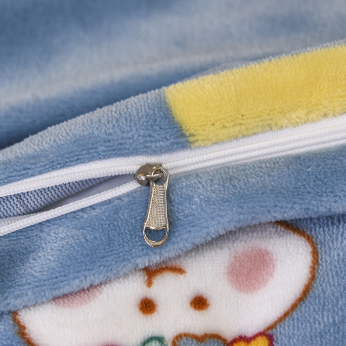 91家纺网 家纺一手货源 找家纺 锦罗绣 2021新款牛奶绒印花单品被套彩虹