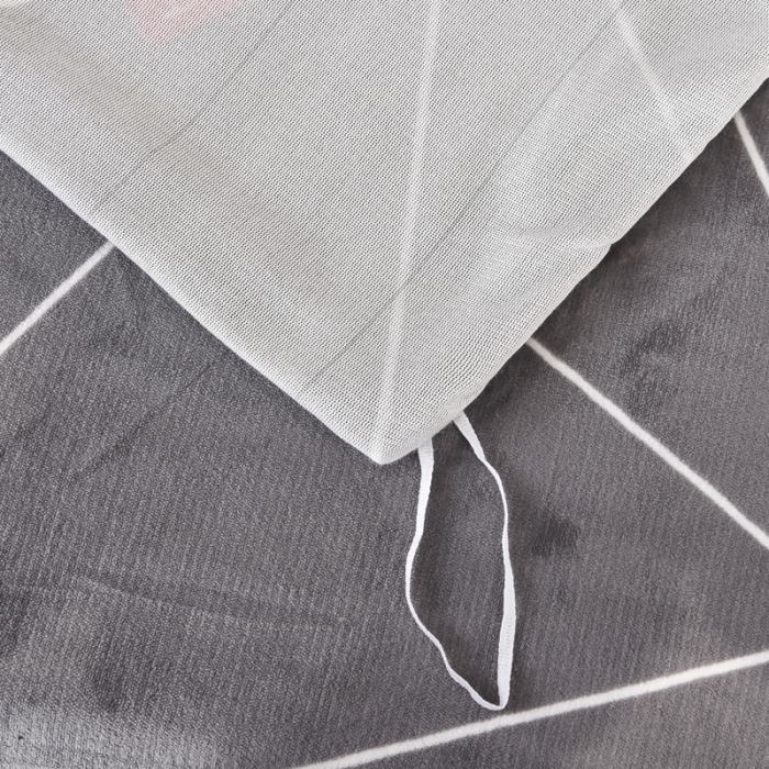 91家纺网 家纺一手货源 找家纺 锦罗绣 2021新款牛奶绒印花单品被套几何梦想