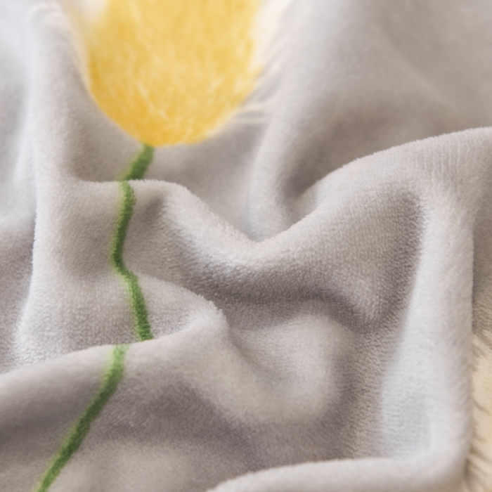 91家纺网 家纺一手货源 找家纺 锦罗绣 2021新款牛奶绒印花单品被套狼尾草