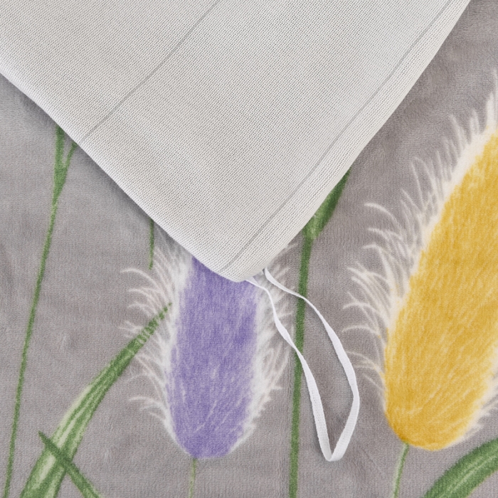 91家纺网 家纺一手货源 找家纺 锦罗绣 2021新款牛奶绒印花单品被套狼尾草