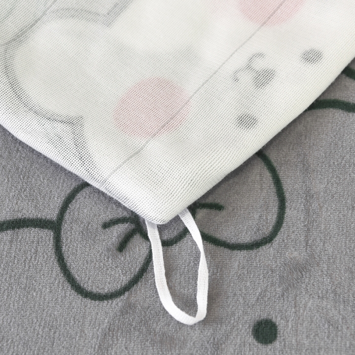 91家纺网 家纺一手货源 找家纺 锦罗绣 2021新款牛奶绒印花单品被套趴趴熊