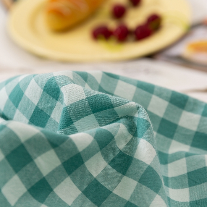 91家纺网 家纺一手货源 找家纺 简色坊 2023新款全棉水洗棉单品被套薄荷小格