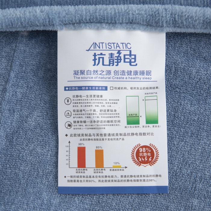 91家纺网 家纺一手货源 找家纺 锦罗绣 2021新款牛奶绒印花单品被套小鹿