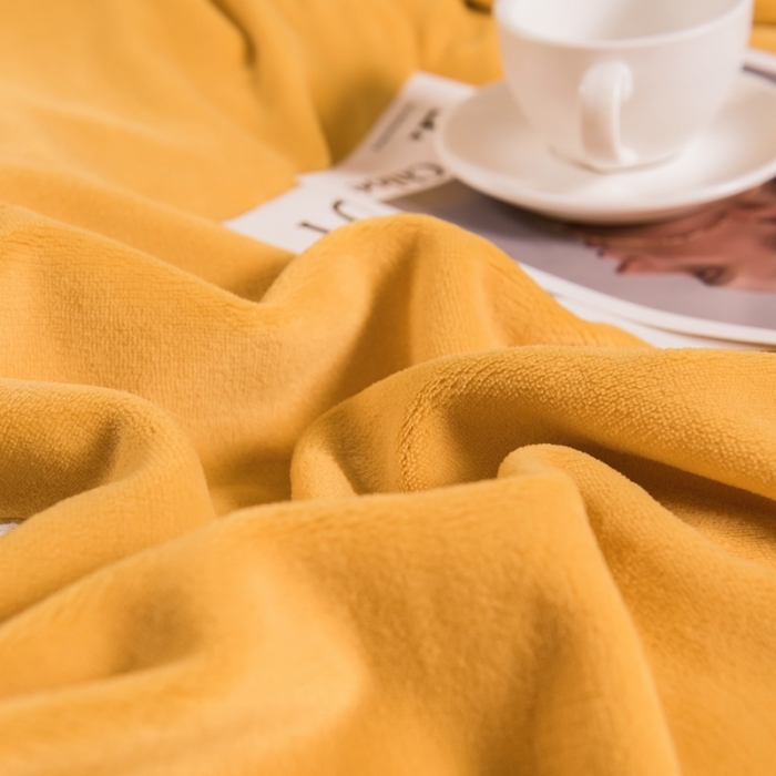 91家纺网 家纺一手货源 找家纺 绒博士 220g法莱牛奶水晶金貂魔法四件套-倾城之恋柠檬黄