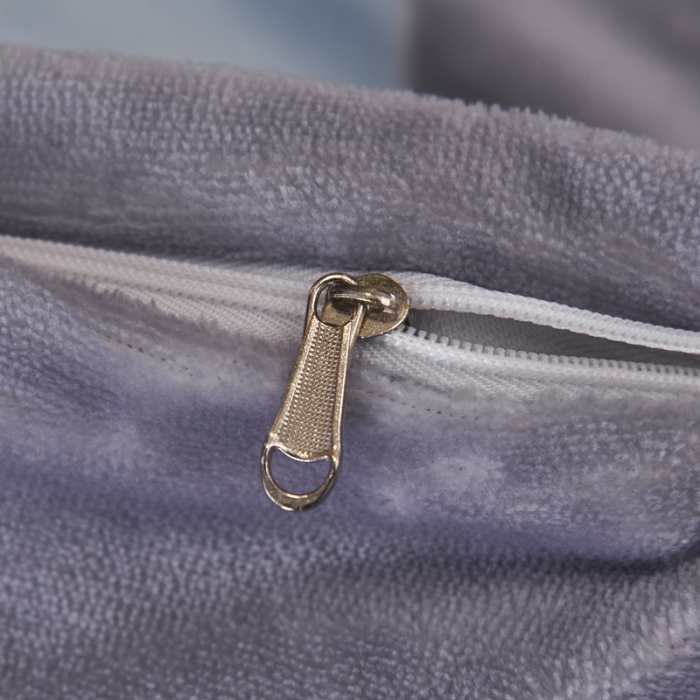 91家纺网 家纺一手货源 找家纺 锦罗绣 2021新款牛奶绒印花单品枕套一对爱心-灰