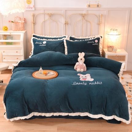 91家纺网 家纺一手货源 找家纺 （总）二八年华 牛奶绒毛巾绣四件套法莱水晶宝宝贝贝-专版花型