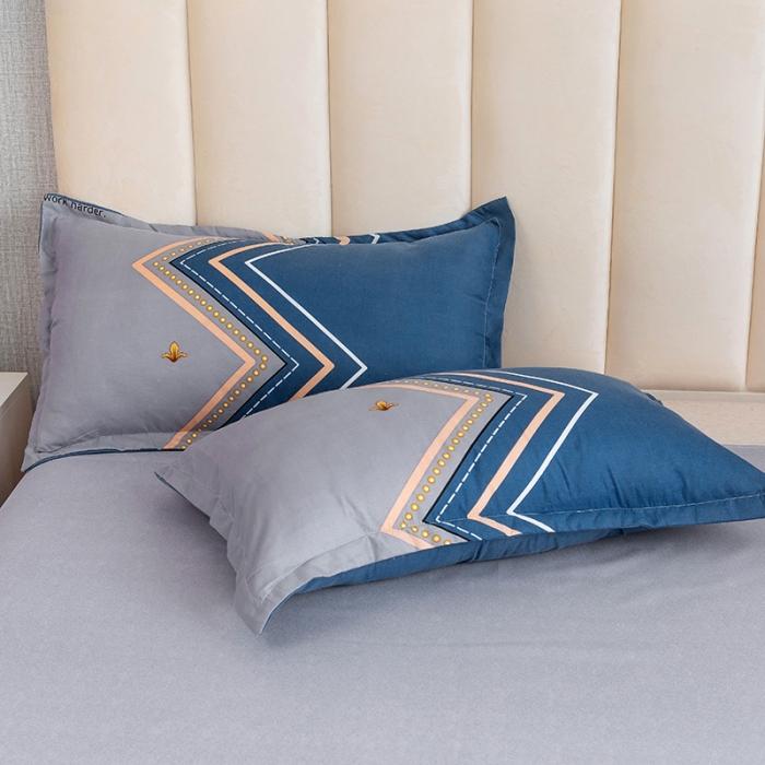 91家纺网 家纺一手货源 找家纺 优尚 2021新款亲肤磨毛中国风大版花系列四件套 华荣蓝玉