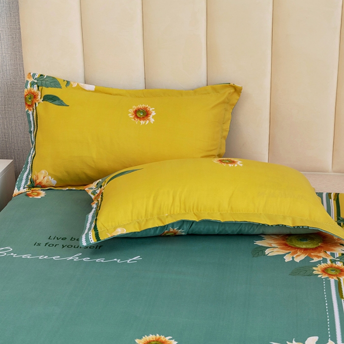 91家纺网 家纺一手货源 找家纺 优尚 2021新款亲肤磨毛中国风大版花系列四件套 向阳花开