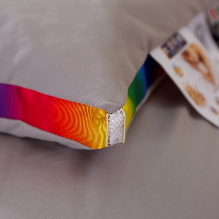 91家纺网 家纺一手货源 找家纺 VIP被业 2021新款彩虹大豆被冬被 彩虹灰