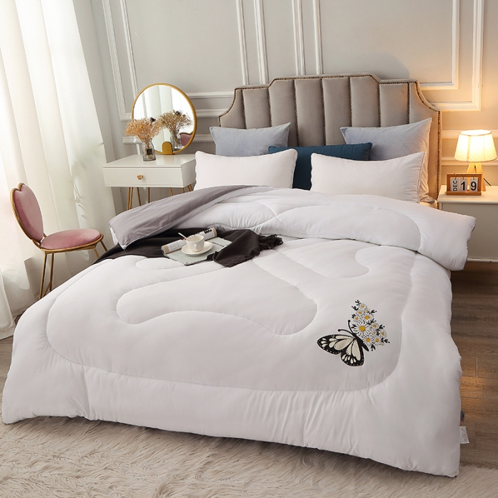 91家纺网 家纺一手货源 找家纺 VIP被业 2021新款7D时尚冬被 蝶舞飞飞