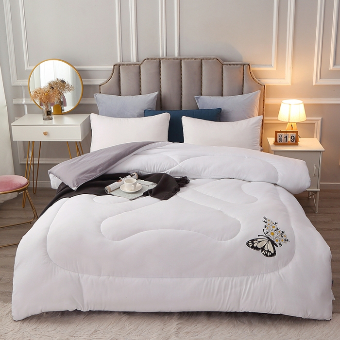 91家纺网 家纺一手货源 找家纺 VIP被业 2021新款7D时尚冬被 蝶舞飞飞