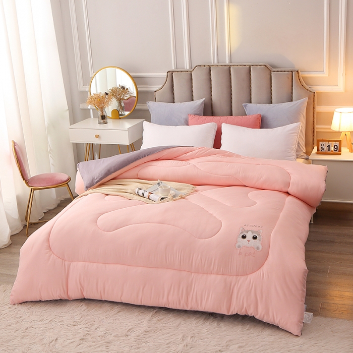 91家纺网 家纺一手货源 找家纺 VIP被业 2021新款7D时尚冬被 可爱喵喵