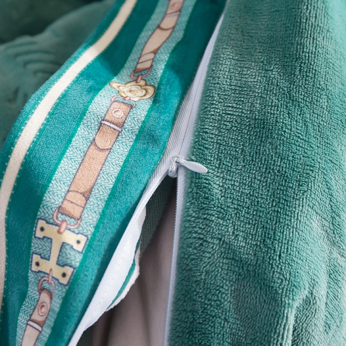 91家纺网 家纺一手货源 找家纺 （总）佳梦家纺轻奢提花绒四件套牛奶绒纯色消光压花宝宝绒被套