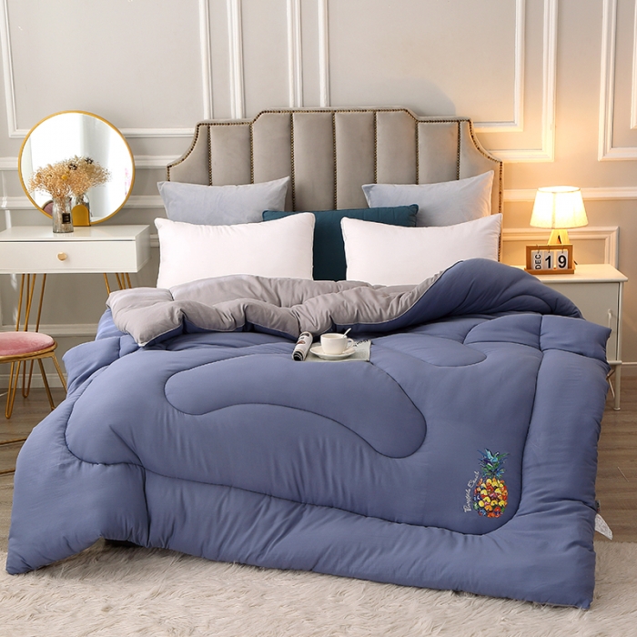 91家纺网 家纺一手货源 找家纺 VIP被业 2021新款7D时尚冬被 七彩菠萝