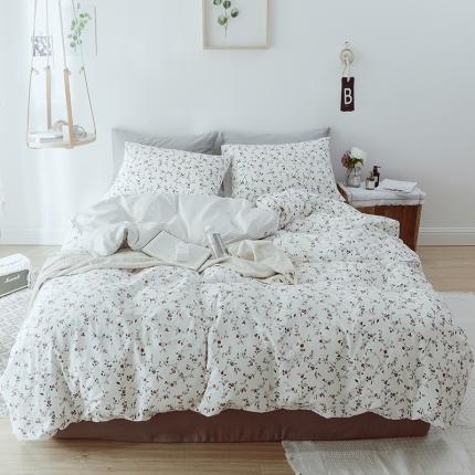 91家纺网 家纺一手货源 找家纺 （总）绫韵 2021新款全棉13372四件套漫漫花语系列