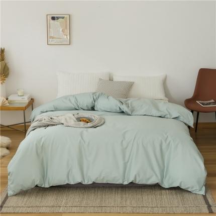 91家纺网 家纺一手货源 找家纺 （总）2021新款100S长绒棉纯色单被套