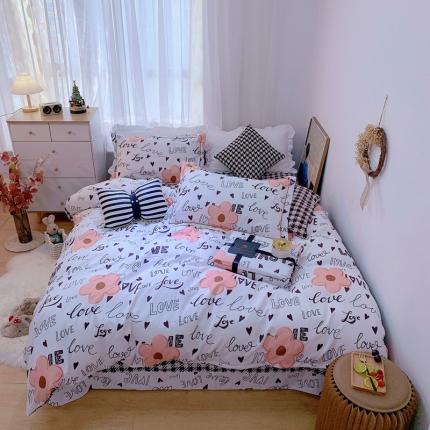 91家纺网 家纺一手货源 找家纺 （总）庭笙2024年新款加厚磨毛印花四件套学生宿舍单人三件套