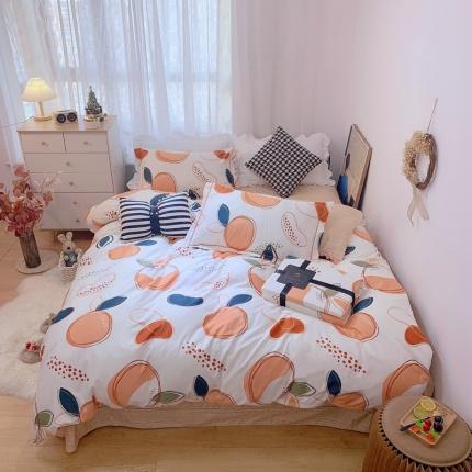 91家纺网 家纺一手货源 找家纺 （总）庭笙2024年新款加厚磨毛印花四件套学生宿舍单人三件套