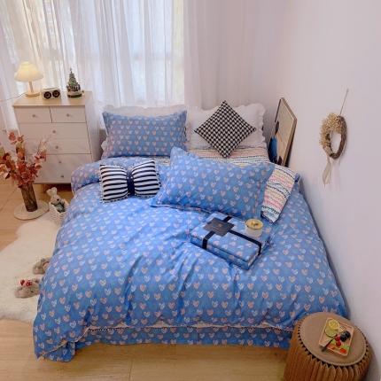 91家纺网 家纺一手货源 找家纺 （总）庭笙2024年新款加厚磨毛印花四件套学生宿舍单人三件套