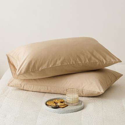 91家纺网 家纺一手货源 找家纺 （总）2021新款100S长绒棉纯色单品枕套