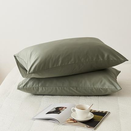 91家纺网 家纺一手货源 找家纺 （总）2021新款100S长绒棉纯色单品枕套