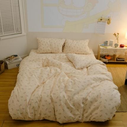 91家纺网 家纺一手货源 找家纺 绫韵2021新款40S全棉13070四件套小花花系列初恋