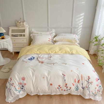 91家纺网 家纺一手货源 找家纺 （总）卡巴伦家纺 新款秘密花园42支全棉加厚水洗棉四件套