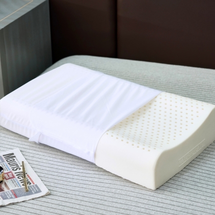 睡趣 2021泰国天然乳胶枕芯枕头普胶钢印款
