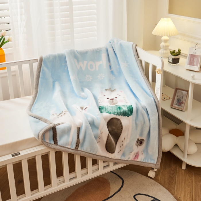 91家纺网 家纺一手货源 找家纺 凯轩毛毛毯毯子 加大加厚儿童云毛毯毯子 好伙伴