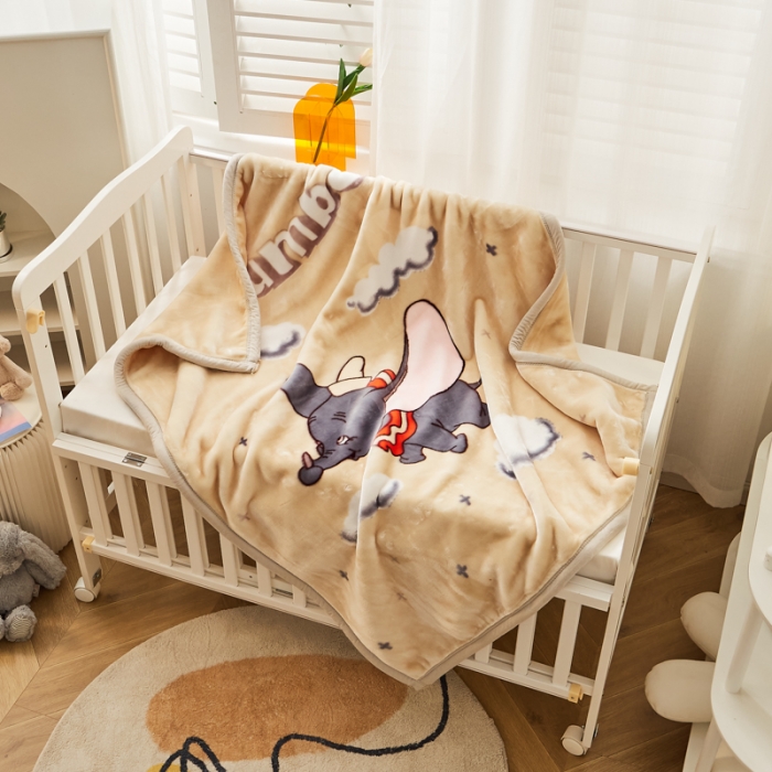 91家纺网 家纺一手货源 找家纺 凯轩毛毛毯毯子 加大加厚儿童云毛毯毯子 小飞象